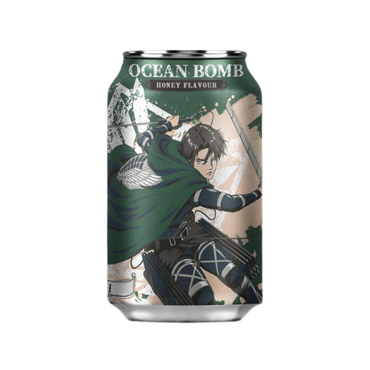 Ocean Bomb Attack on Titan Honey Sparkling Water (330ml) (Taiwan) 6ct