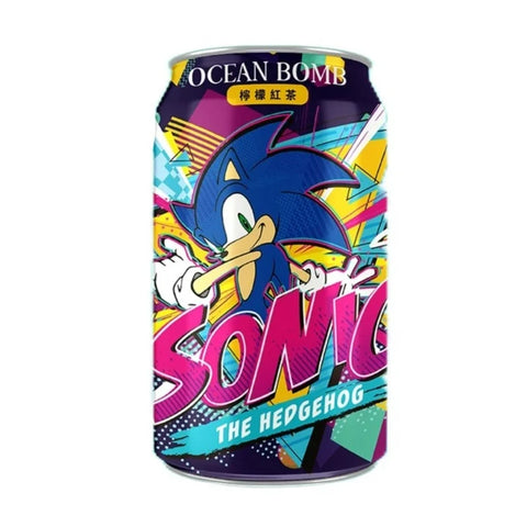 Ocean Bomb Sonic The Hedgehog Lemon Black Tea Drink (315ml) (China) 6 Pack