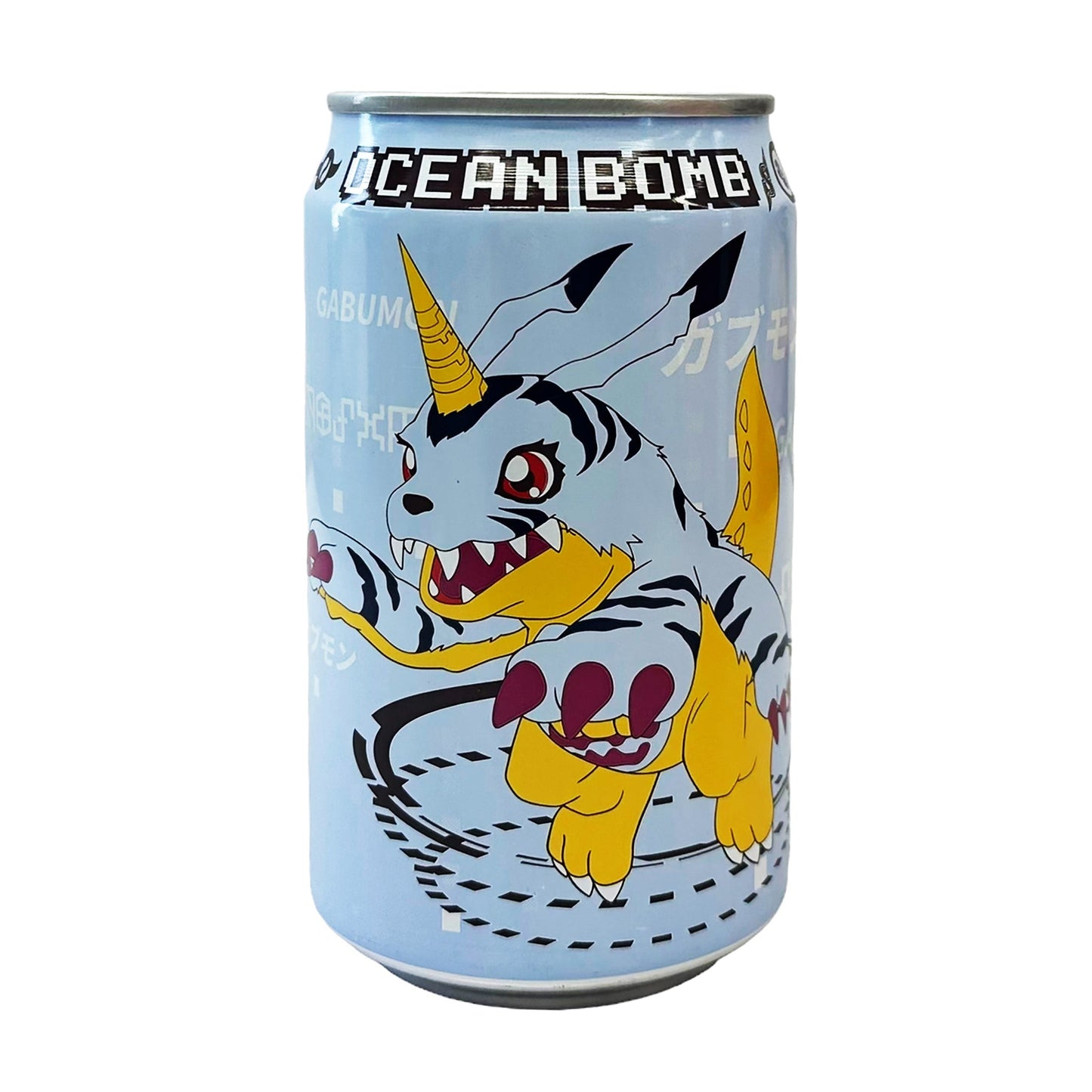 Ocean Bomb Digimon Adventure Gabumon Sparkling Water - Blueberry (330ml) (Taiwan) 6-Pack