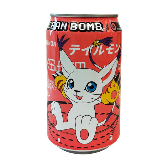 Ocean Bomb Digimon Adventure Tailmon Sparkling Water - Pomegranate (330ml) (Taiwan) 6-Pack