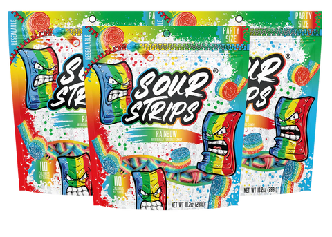 Sour Strips Rainbow Party Size (288g) Spain