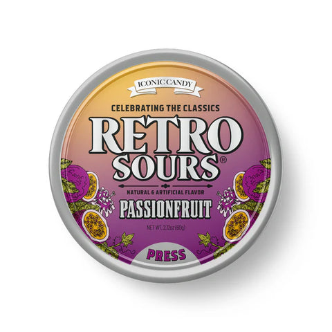 Retro Sours - Passionfruit 8ct (60g)