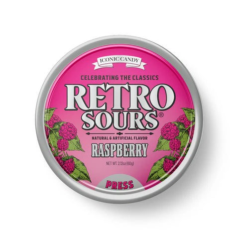 Retro Sours - Raspberry 8ct (60g)