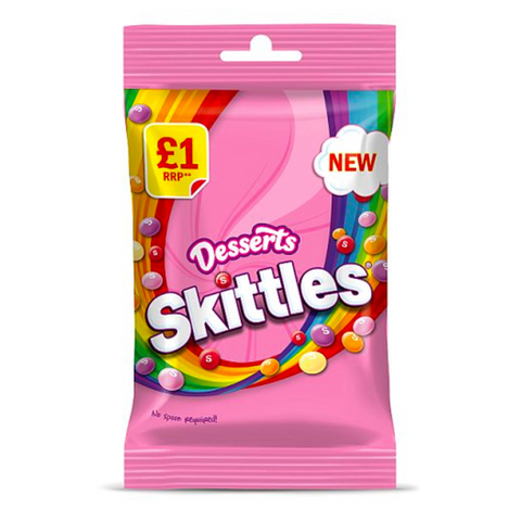 Skittles Vegan Sweets Dessert (125g) (UK) 6-Pack