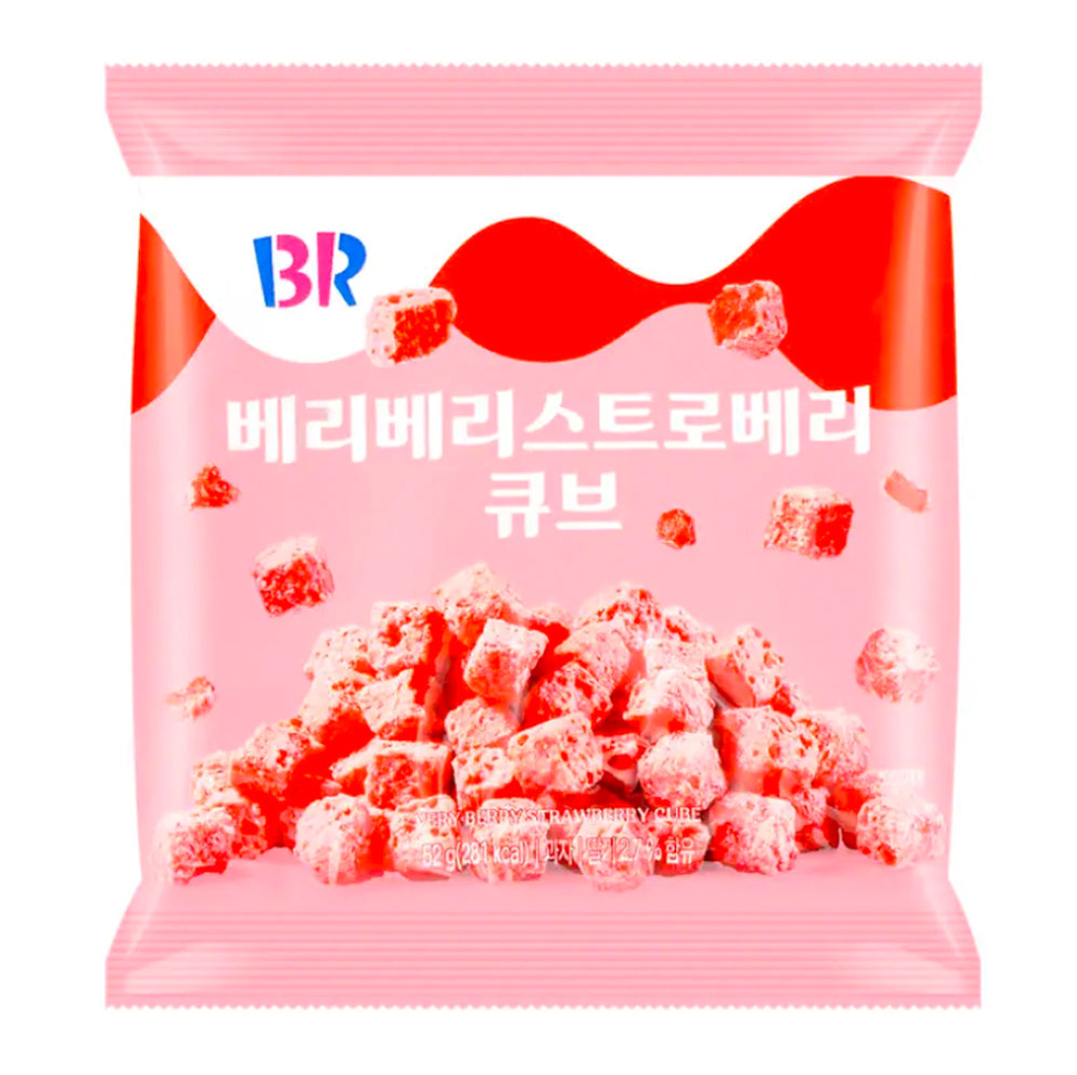 Baskin Robins Berry Berry Strawberry Cubes (52g) (Korea) 5-Pack