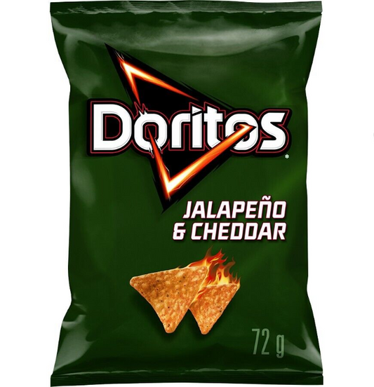Doritos Jalapeno & Cheddar 72g - Canada (6 Pack)