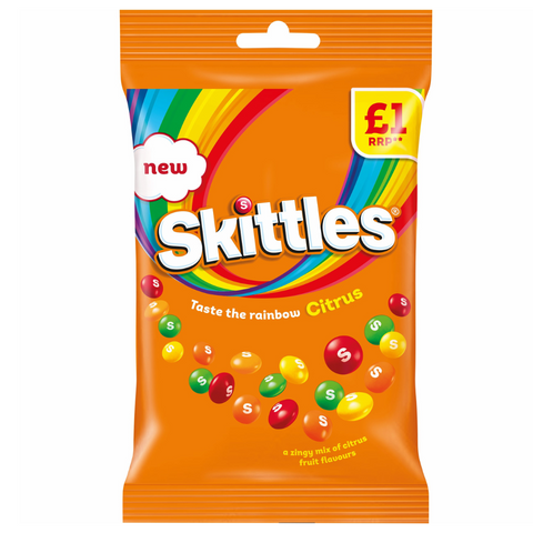 Skittles Citrus (109g) (UK) 6 Pack