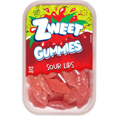 Sour Gummy Lips | Zweet | 10 oz (3 Pack)