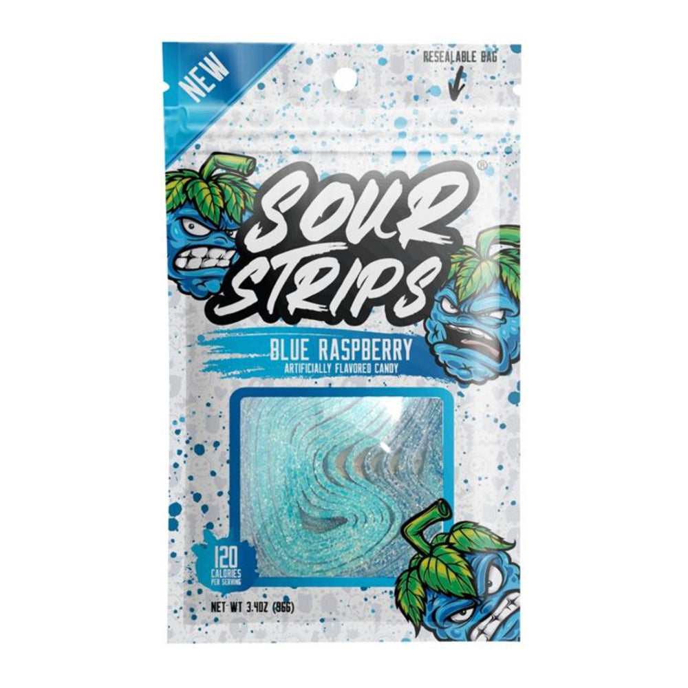 Sour Strips Blue Raspberry (3.7oz) 4-Pack