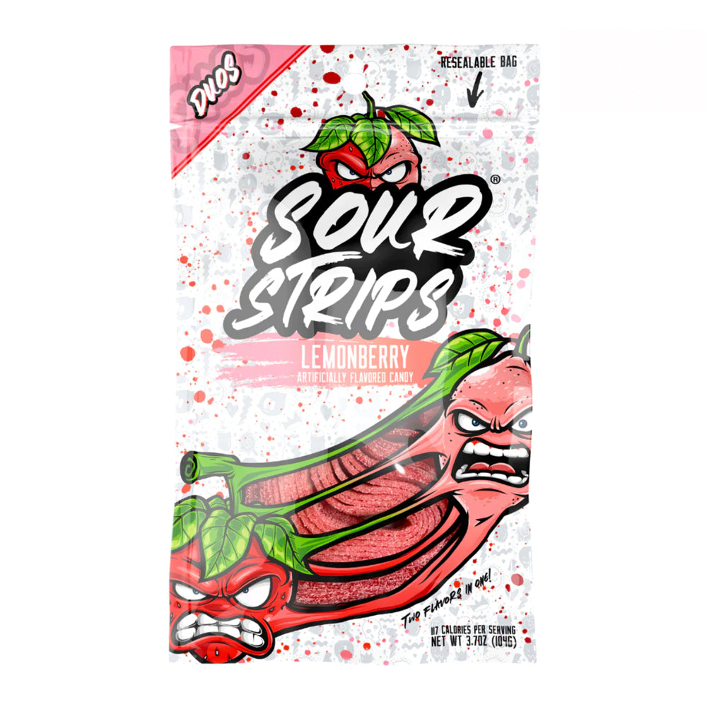 Sour Strips Duos LemonBerry (3.7oz) 4-Pack