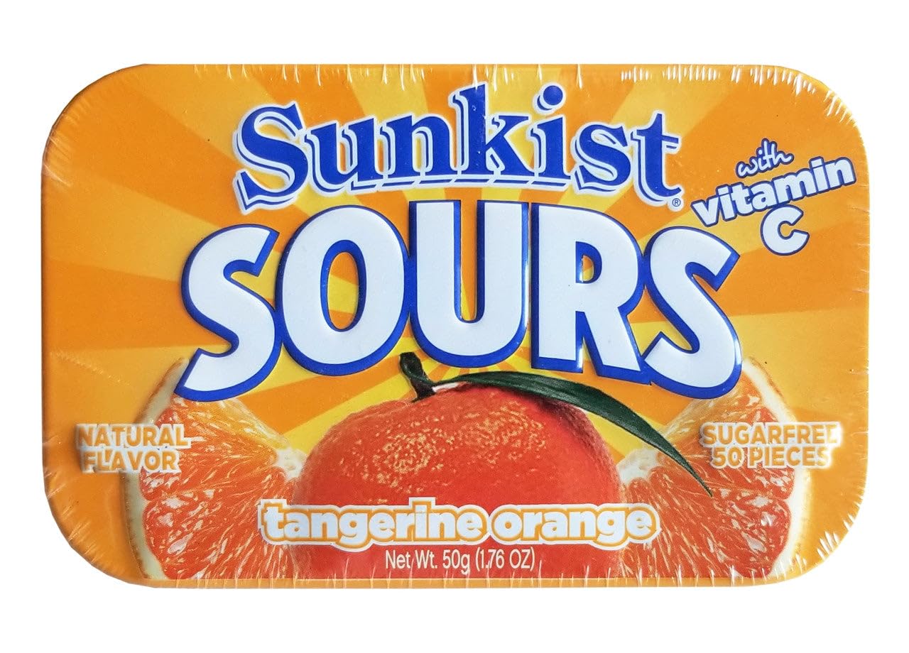 Sunkist Sours Tangerine Orange (50g) 6-Pack