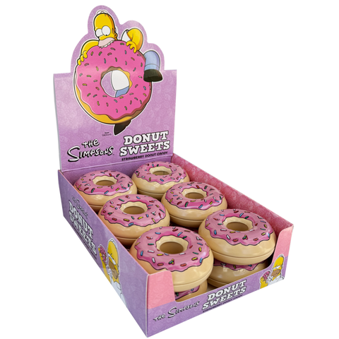 The Simpsons Donut Sweets - Strawberry Donut Candy (1.5oz) 12ct
