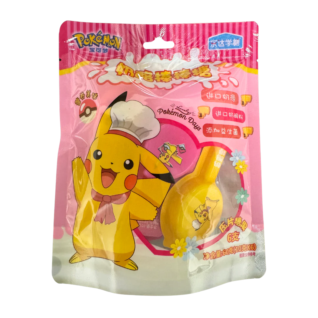 Pokémon Cheese Lollipops with Probiotics (60g) (China) 6-Pack