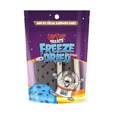 UpTop Mini Ice Cream Sandwich Bars - Freeze Dried Candy (1.6oz) 4 Pack