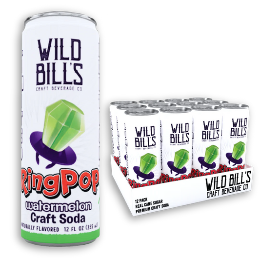 Wild Bill's Ring Pop, Watermelon, 12oz Cans, 12ct