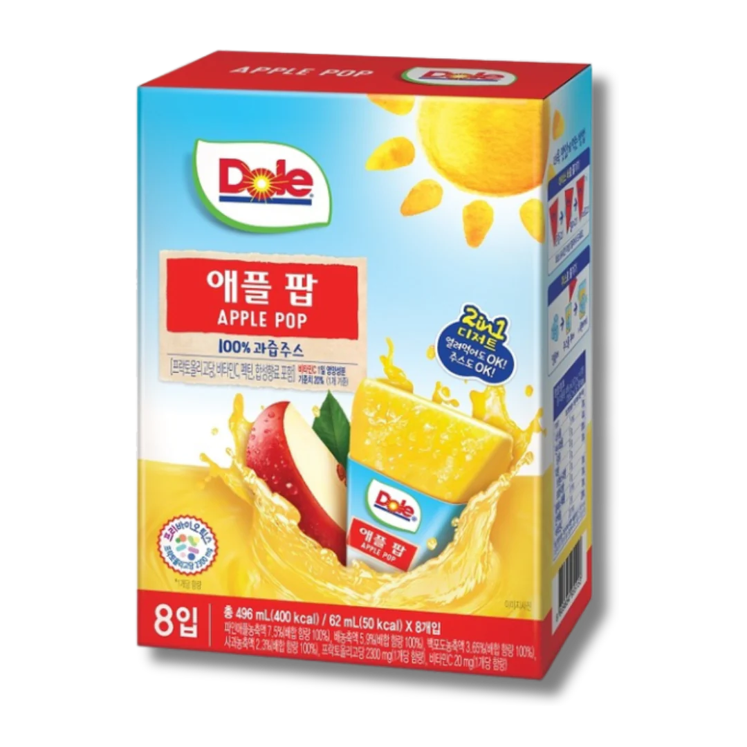 Dole FruPop Apple (62mL)(South Korea) 1 Box - 8 FruPops