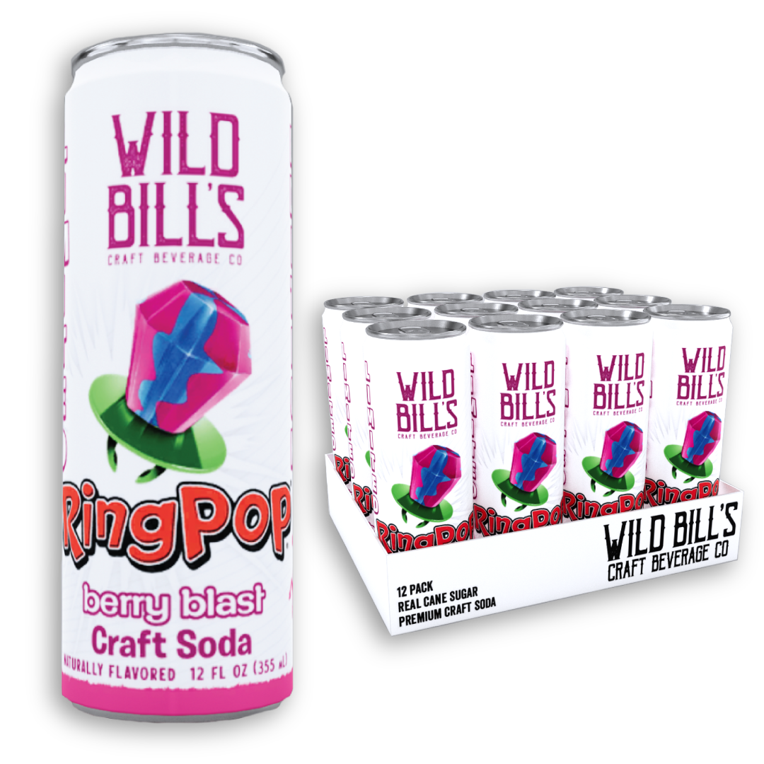 Wild Bill's Ring Pop, Berry Blast, 12oz Cans, 12ct