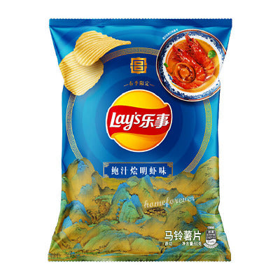 Lays Braised Shrimp with Abalone Sauce (60g) (China) (6ct)