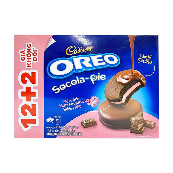 Cadbury Oreo Strawberry Socola Pie (30g) Singapore (14 pack)