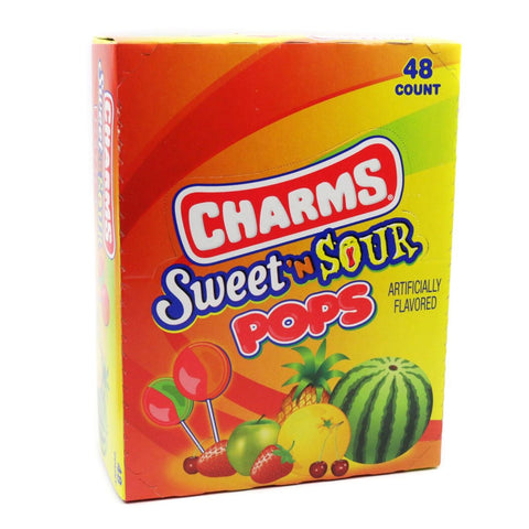 Charms Sweet 'N Sour Lollipops (18g)(48ct)