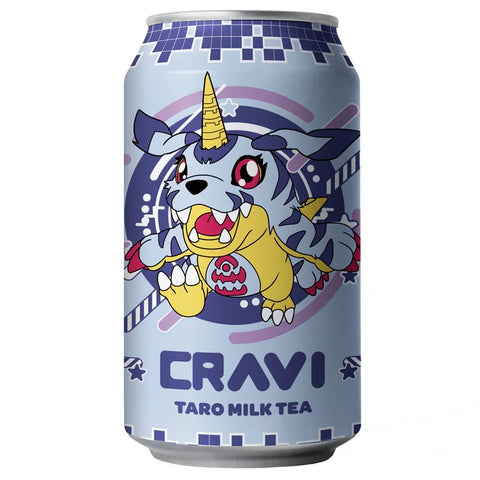 Cravi Digimon Taro Milk Tea (315ml) China (12pk)