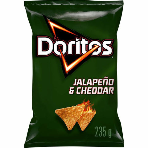 Doritos Jalapeno & Cheddar 4 pack (235g) (Canada) BIG BAG!