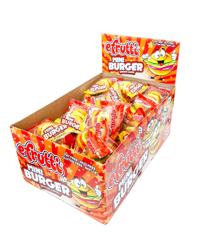 Efrutti Mini Burger Gummy Candy Box of 60 (9g)