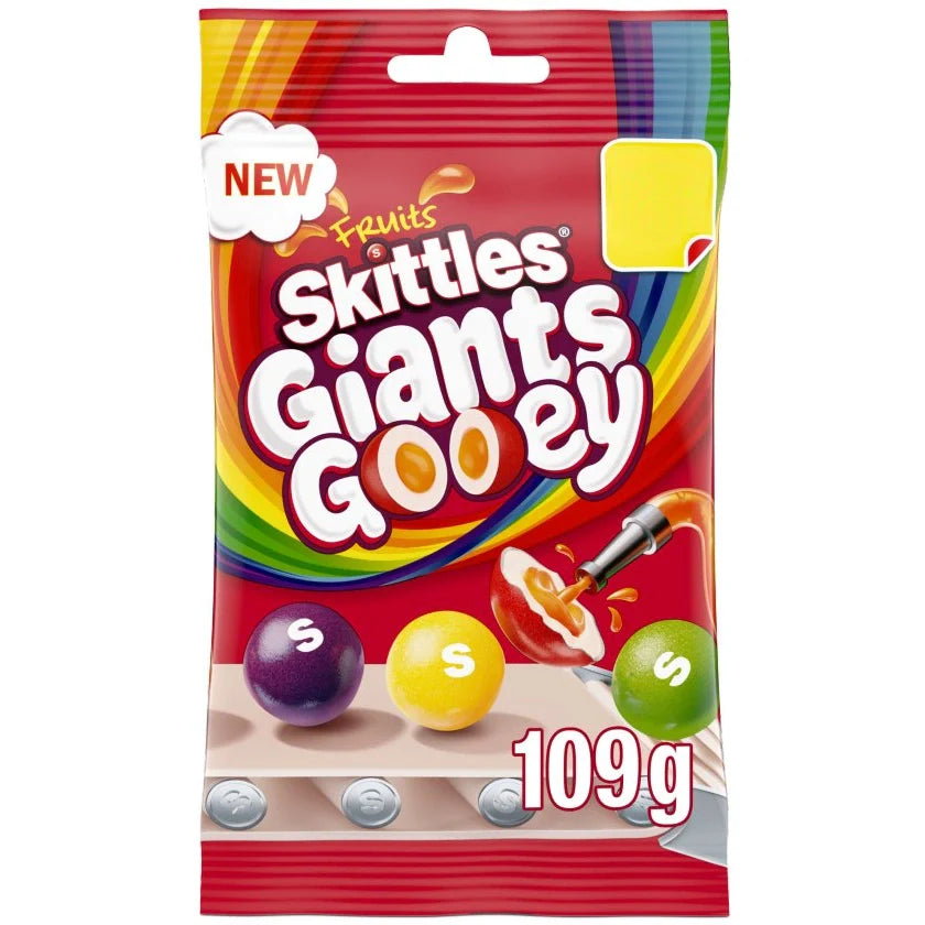 Skittles Giants Gooey (109g) UK (6 pack)