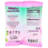 Hoola Kiwi Strawberry 6oz bag back — ingredients, nutrition facts and UPC