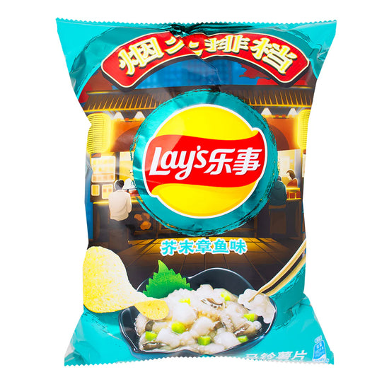 Lays Wasabi Octopus Chips (70g) China (6ct)