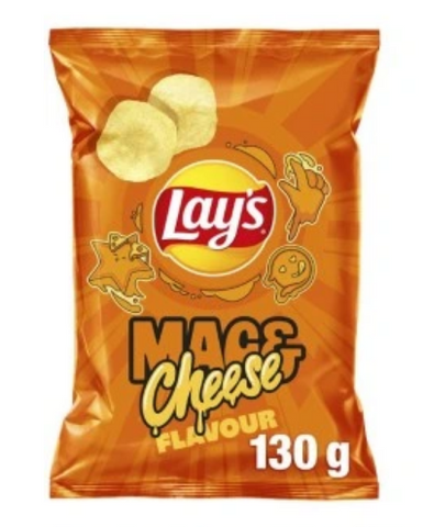 Lay's Mac & Cheese 4-pack (130g) (Canada) BIG BAG!