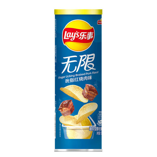 Lay's Finger Licking Braised Pork (90g) China (4 pack)