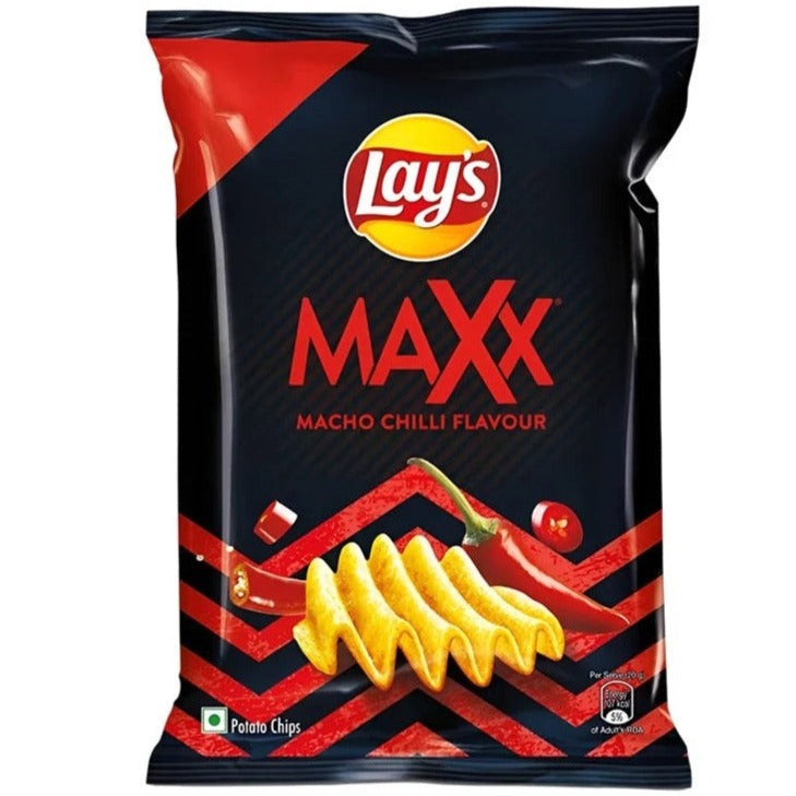 Lay's Maxx Macho Chilli (56g) India (6 pack)