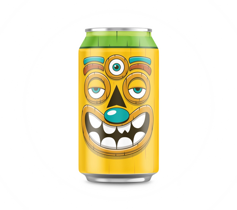 Madpop Pineapple Mint Lime - 12 Can Case Greg Mike Can Design