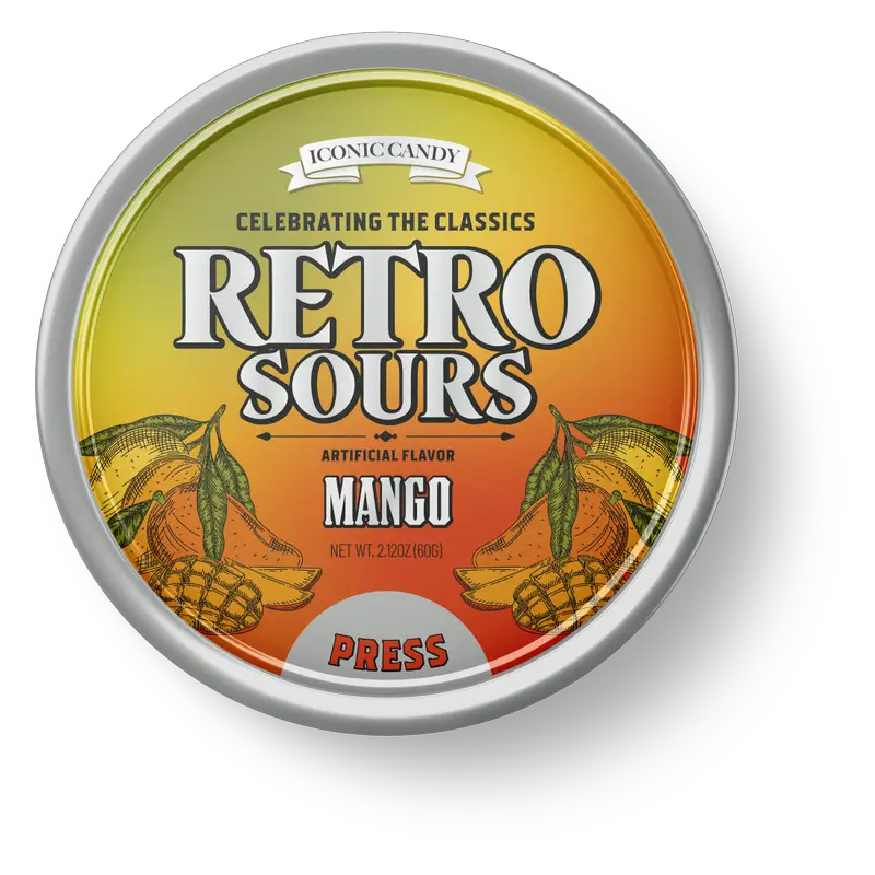 Retro Sours Mango – 8ct (60g) | 🍬 Exotic Sour Mango Candy for ...