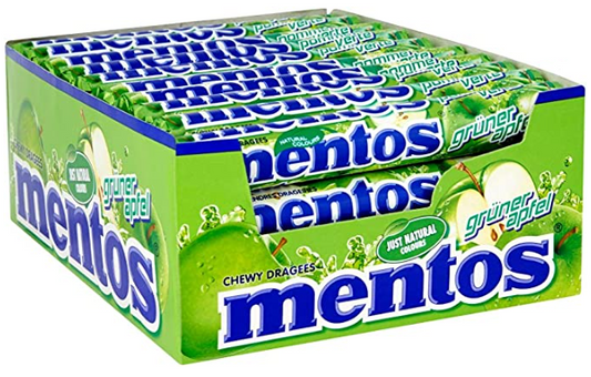 Mentos Green Apple (37.5g) Holland (40ct)