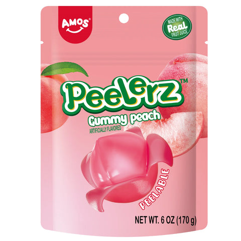Amos Peelerz Peach 6 pack (6oz)