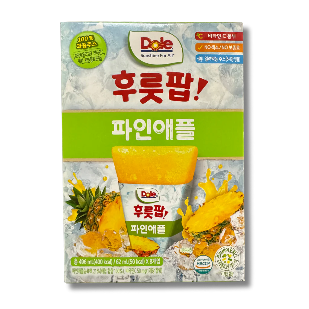 Dole FruPop Pineapple (62mL)(South Korea) 1 Box - 8 FruPops