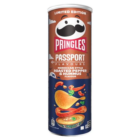 Pringles Moroccan Pepper and Hummus 4ct (165g) (UK)