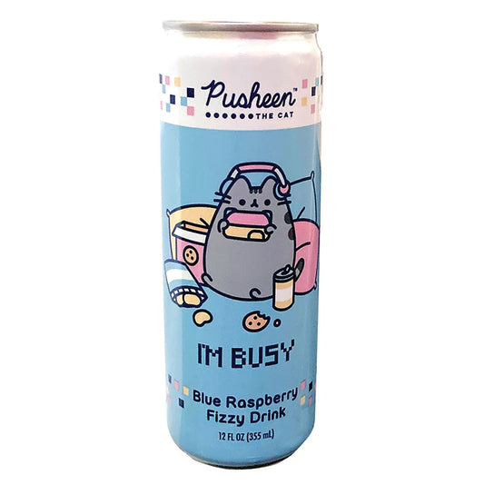 Pusheen The Cat Blue Raspberry Fizzy Drink (12oz)