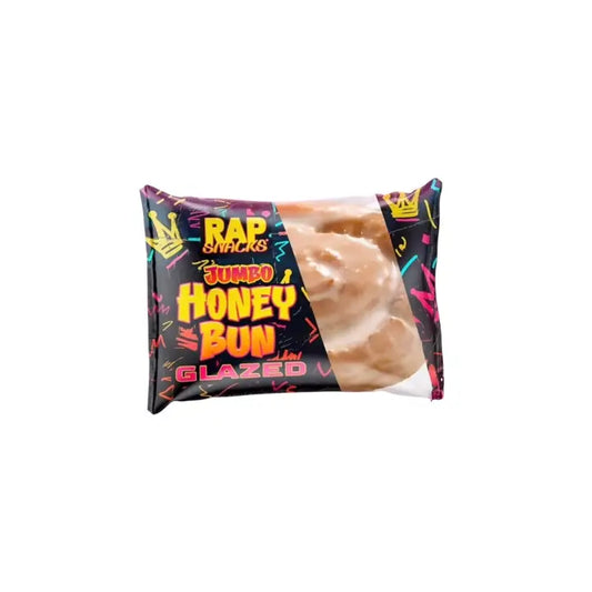 Rap Snacks Jumbo Glazed Iced Honey Bun 12ct