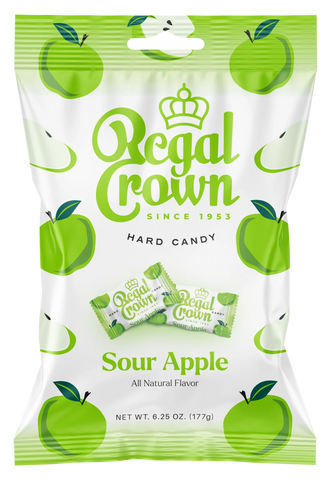 Regal Crown Sour Apple Hard Candy 6ct (177g)