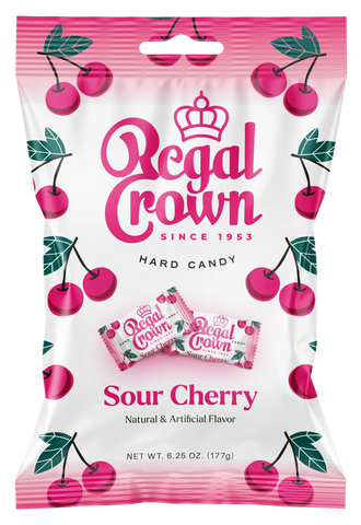 Regal Crown Sour Cherry Hard Candy (177g)