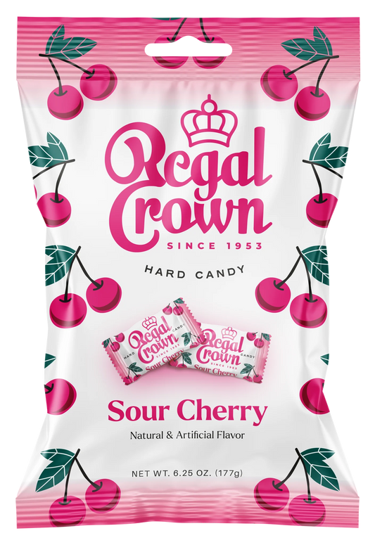 Regal Crown Sour Cherry Hard Candy (177g)