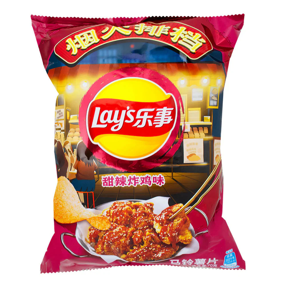 Lays Sweet & Sour Chicken (70g) China (6ct)