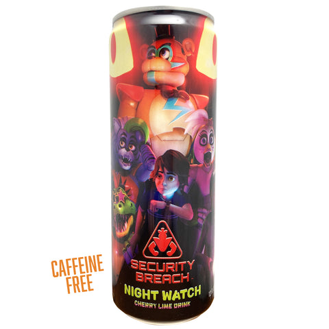 Five Nights at Freddy's Night Watch Cherry Lime Drink 12 pack (350mL) (Caffeine Free)