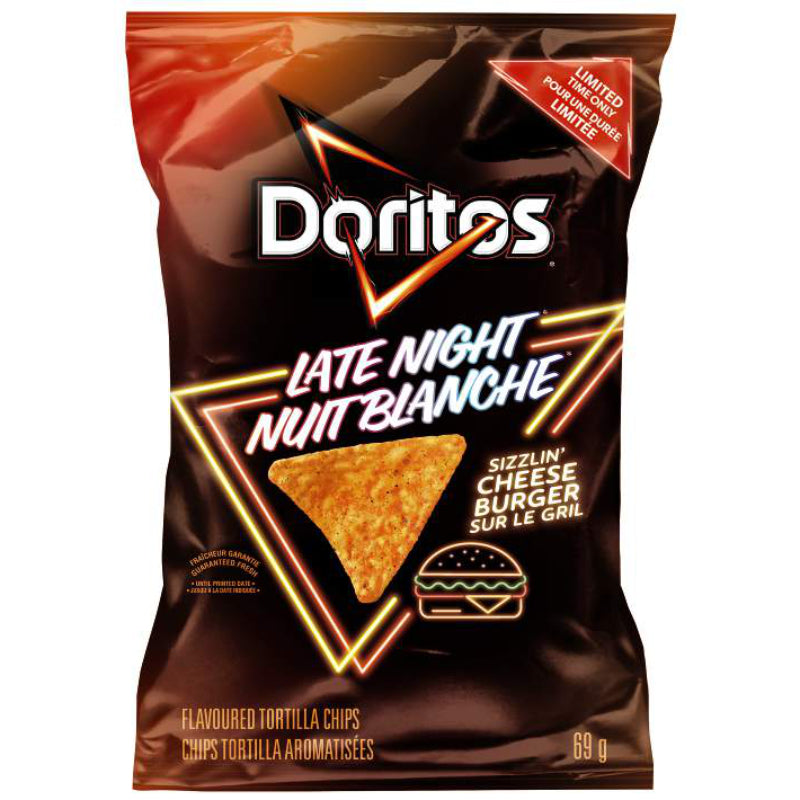 Doritos Late Night Sizzlin Cheese Burger (69g) Canada (6ct)