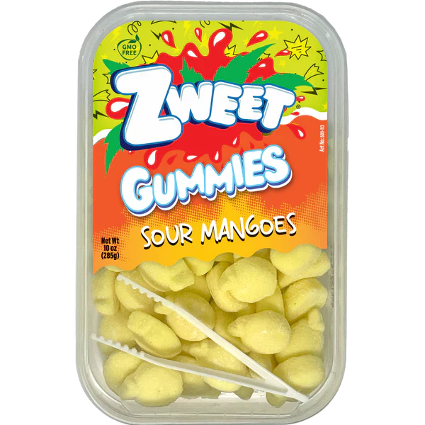 Gummy Sour Mangoes | Zweet | 10 oz (3 pack)