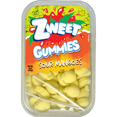 Gummy Sour Mangoes | Zweet | 10 oz (3 pack)