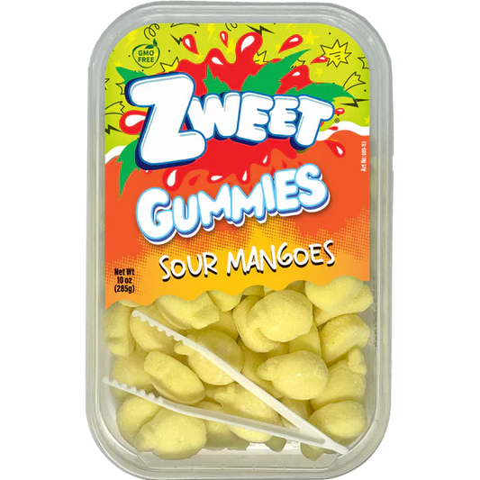 Gummy Sour Mangoes | Zweet | 10 oz (3 pack)